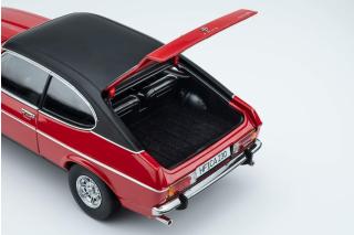 Ford Capri II Ghia 3.0 (1974 - 1977)  - spanisch red with vinyl top black Touring Modelcars 1:18 Metallmodell  - Türen, Motorhaube und Kofferraum zu öffnen!
